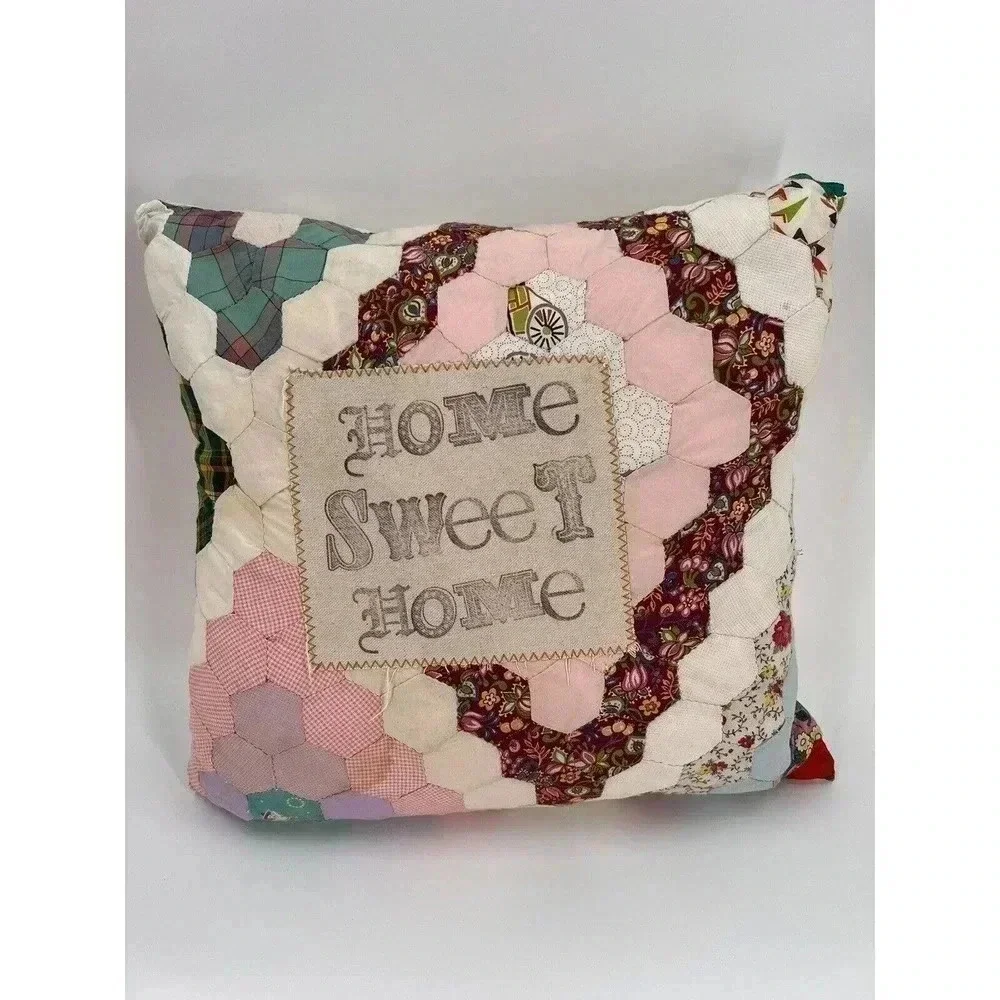 Vintage Quilted Accent Pillow 